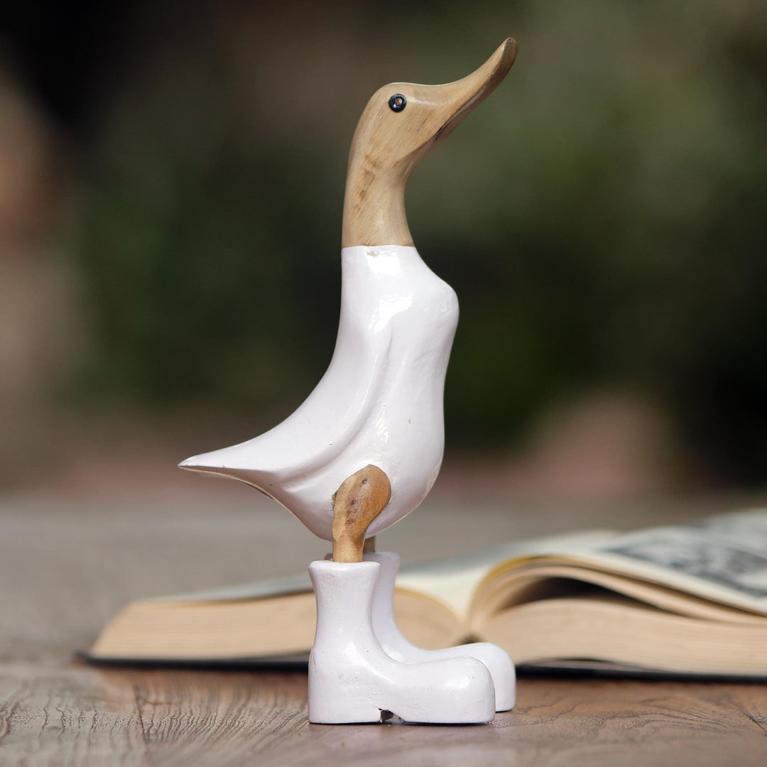 Rain Boot Duck in White