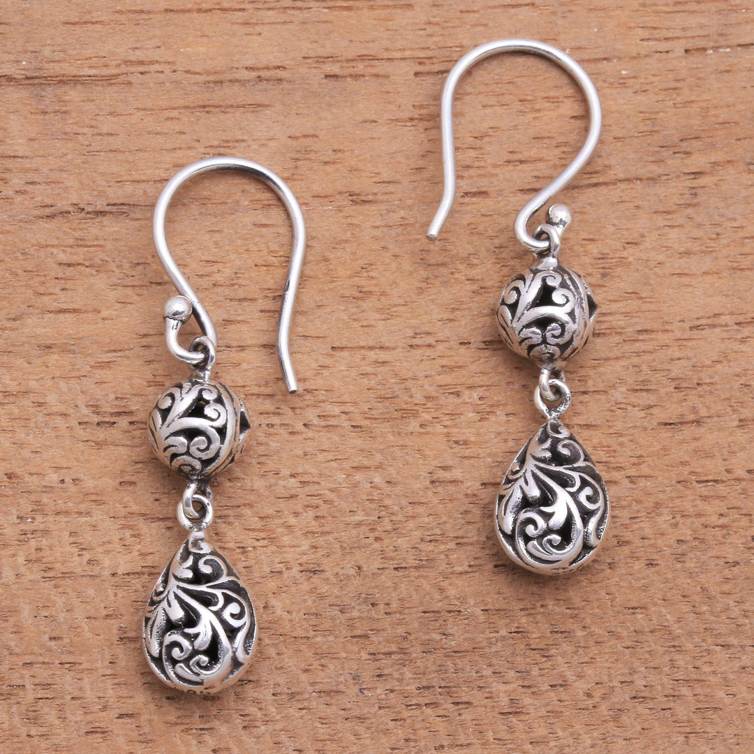 Dewdrop Sterling Silver Dangle Earrings - Traditional Dew