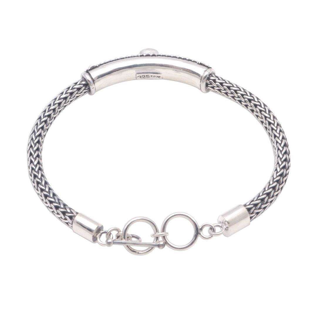 Gold Accented Natural Turquoise Pendant Bracelet - Center of Hope