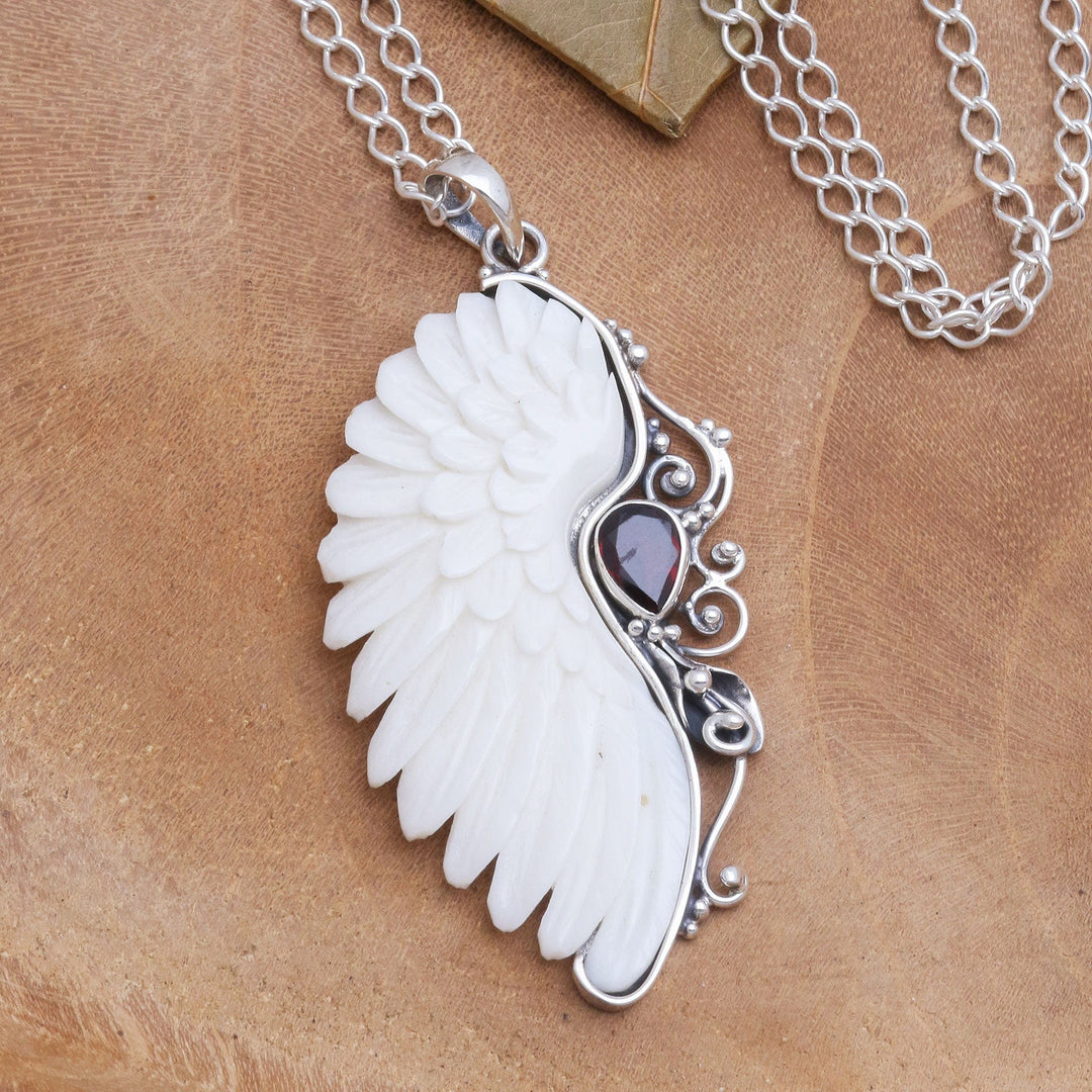 Garnet Pendant Necklace - Ancient Remnant