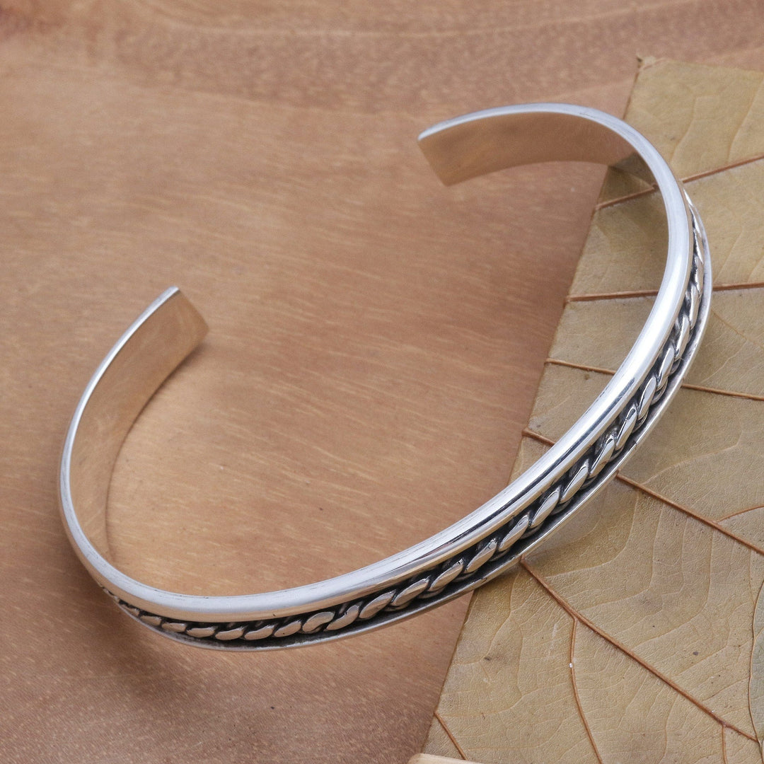 Sleek Sterling Silver Cuff Bracelet - Measure by Measure