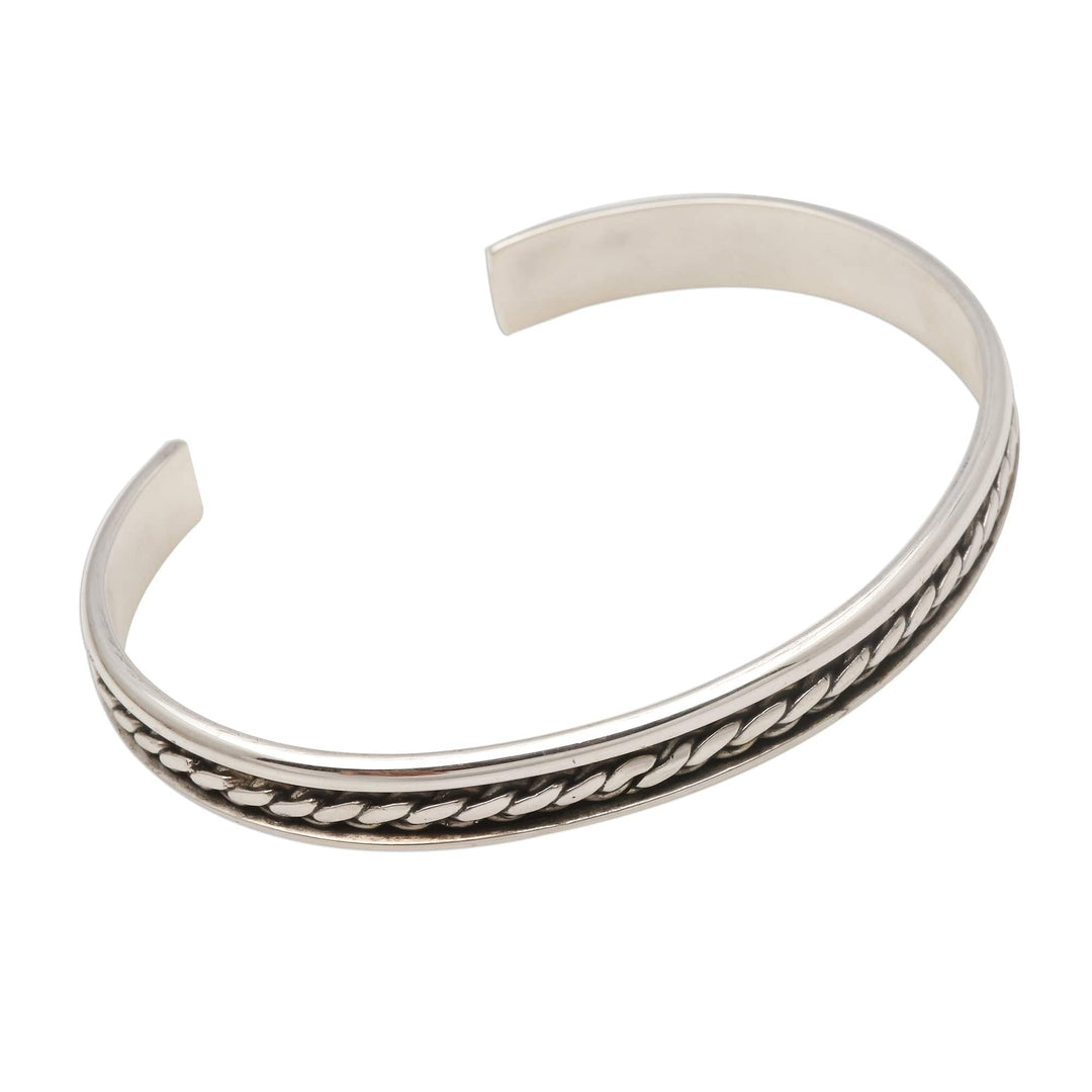 Sleek Sterling Silver Cuff Bracelet - Measure by Measure
