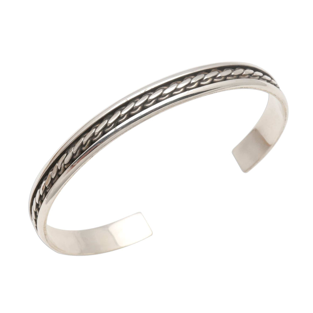 Sleek Sterling Silver Cuff Bracelet - Measure by Measure