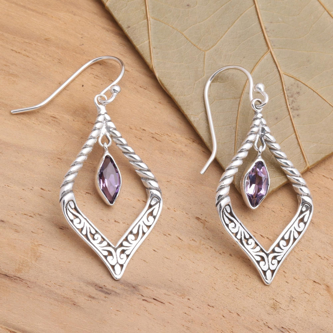Sterling Silver and Amethyst Earrings - Island Queen