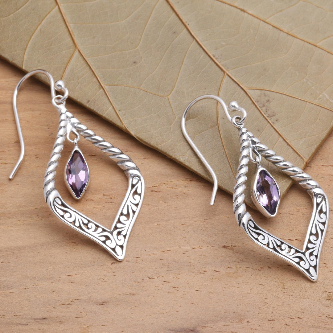 Sterling Silver and Amethyst Earrings - Island Queen
