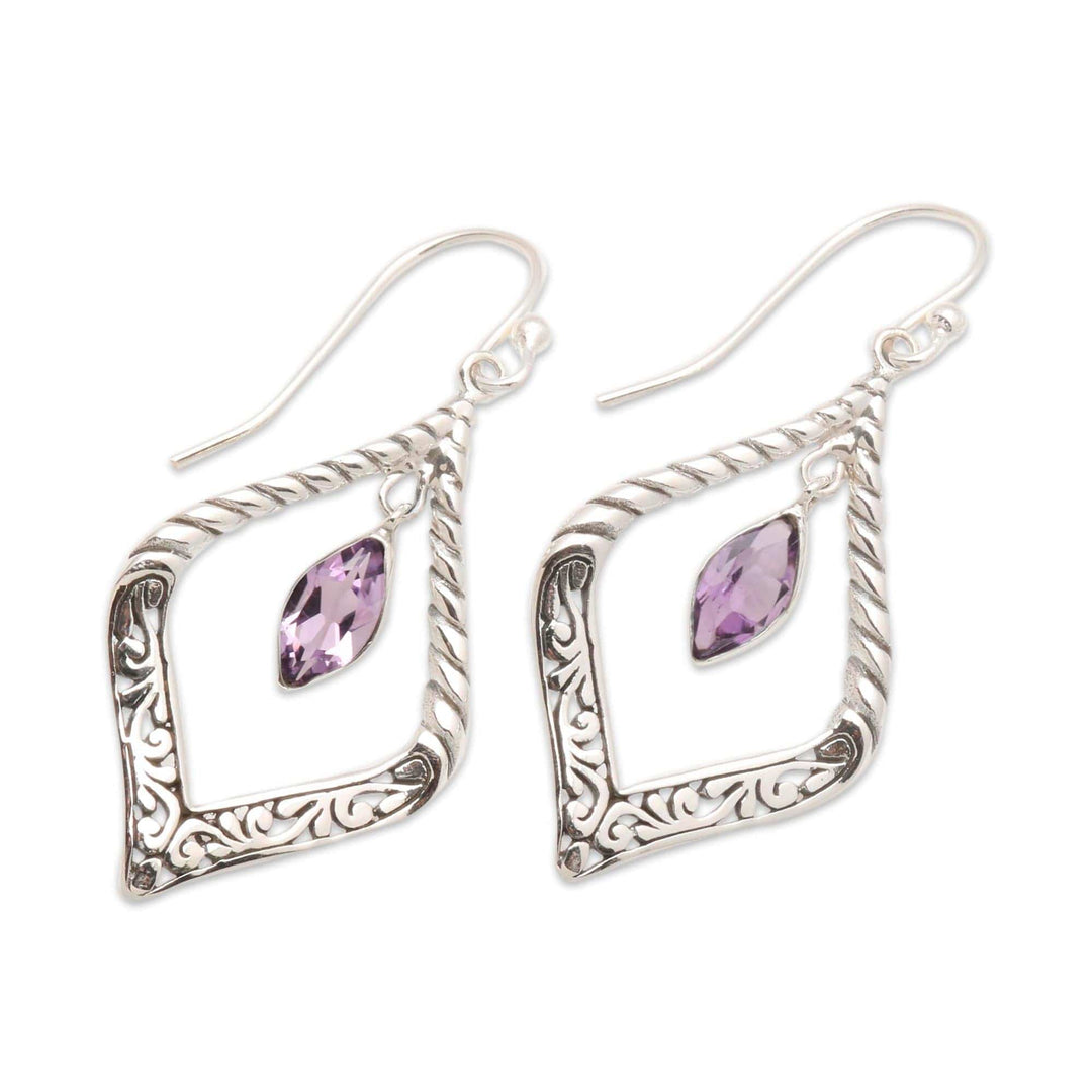 Sterling Silver and Amethyst Earrings - Island Queen