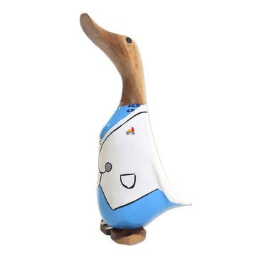 Doctor Duck Wood Statuette - Doctor Duck