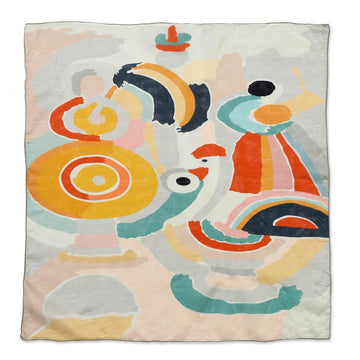 Abstract Silk Hair Bandana - Abstract Life