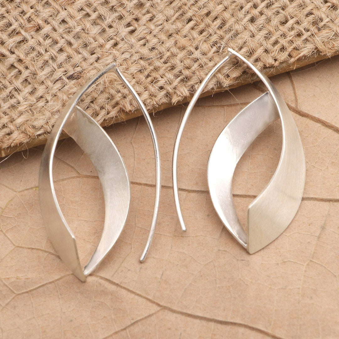Sterling Silver Drop Earrings - Modern Woman