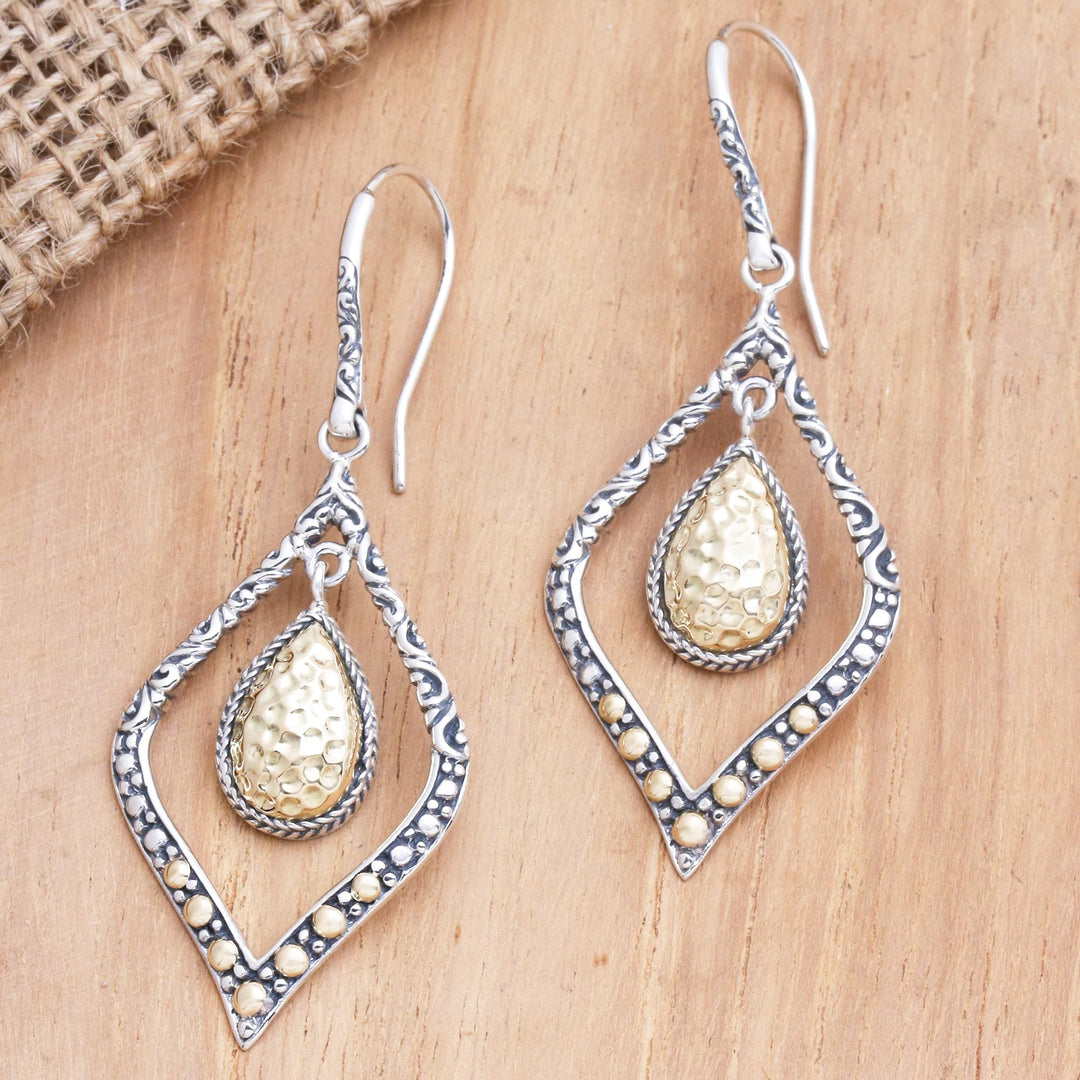 Gold-Accented Dangle Earrings - Eternal City