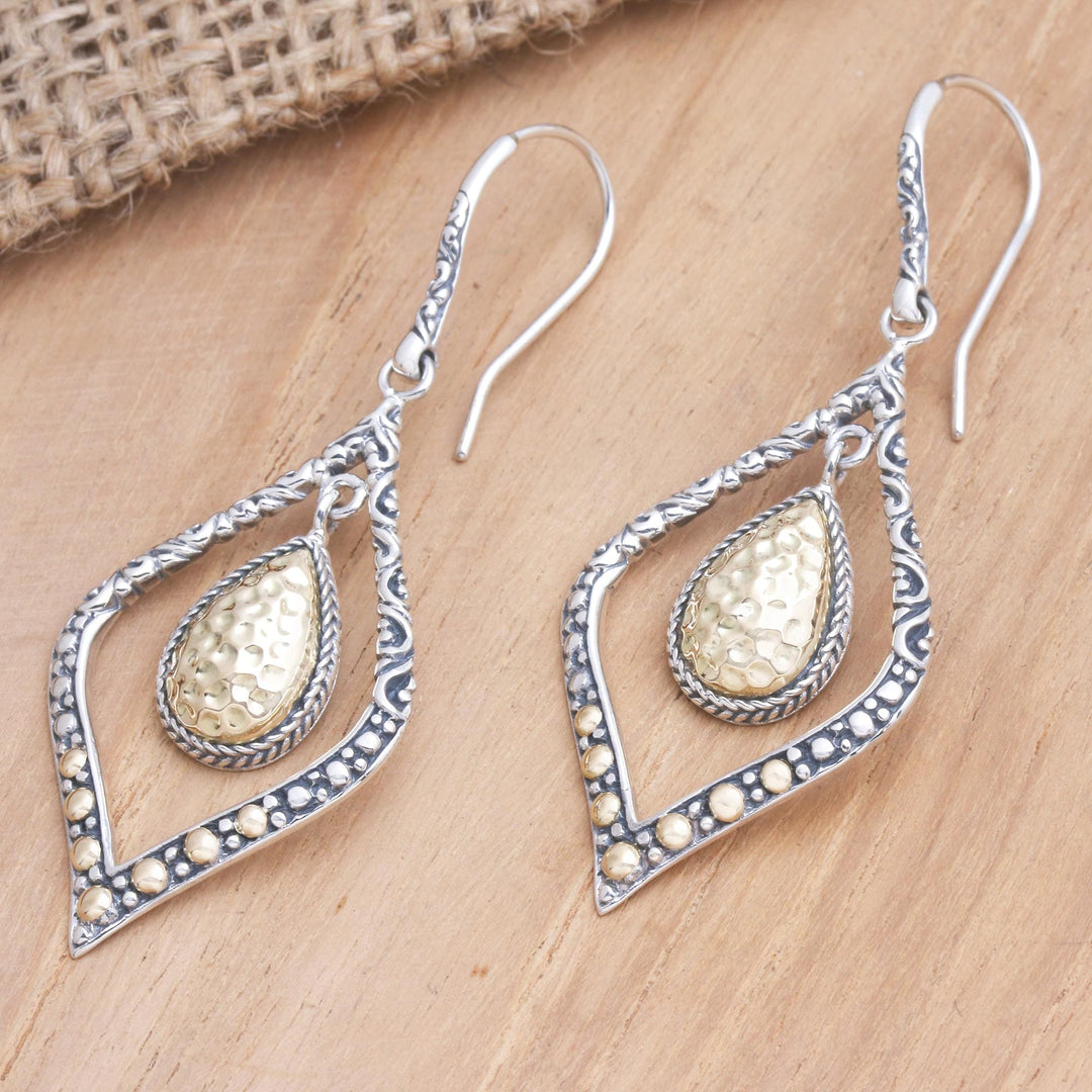 Gold-Accented Dangle Earrings - Eternal City