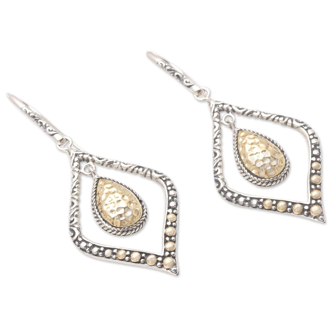 Gold-Accented Dangle Earrings - Eternal City