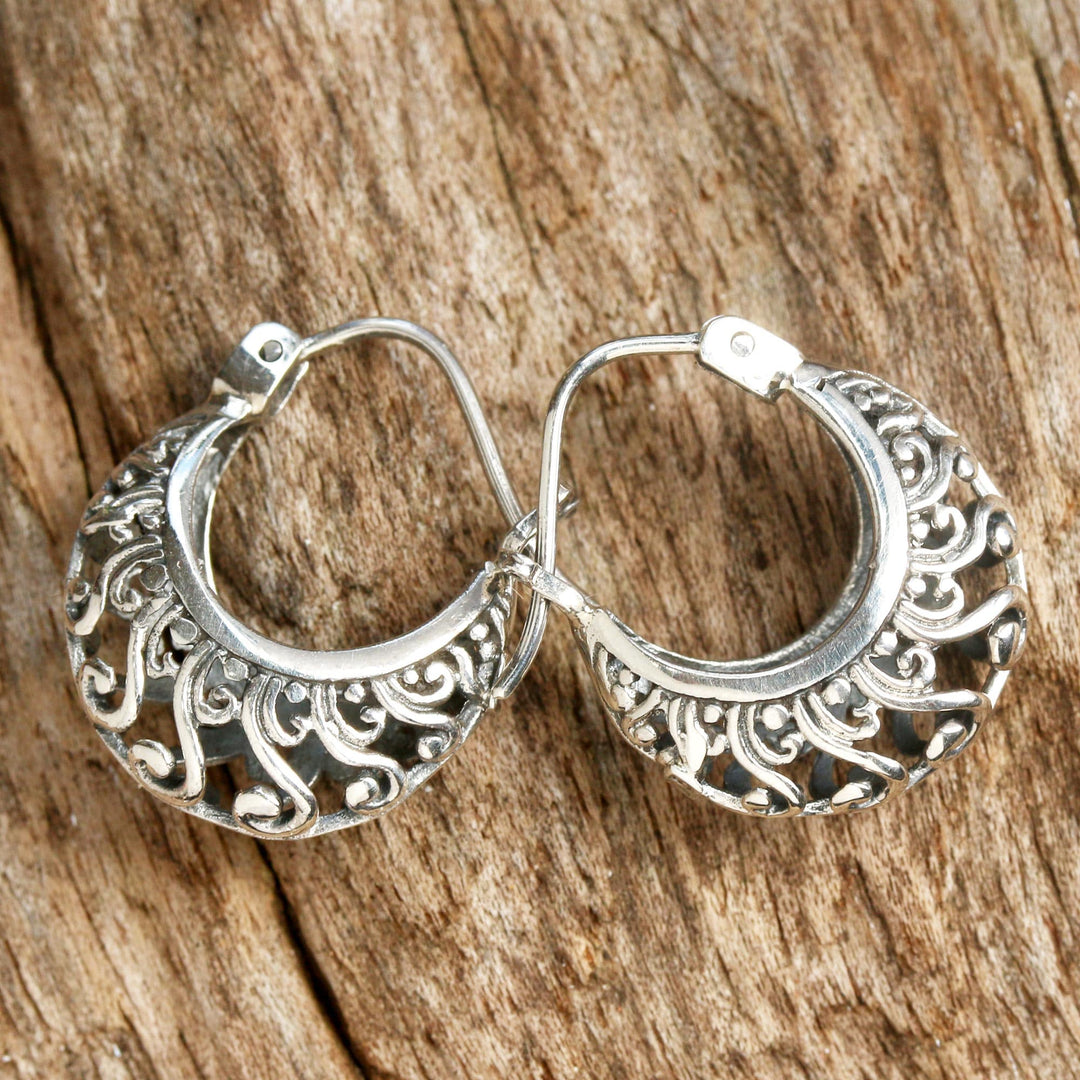 Sterling Silver Hoop Earrings - Sweet Silver