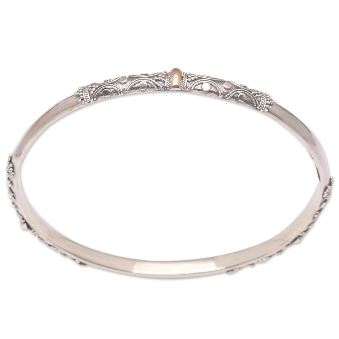 Gold-Accented Bangle Bracelet - Glimmer in Your Eye