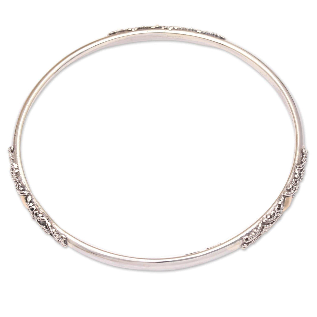 Gold-Accented Bangle Bracelet - Rolling Hills