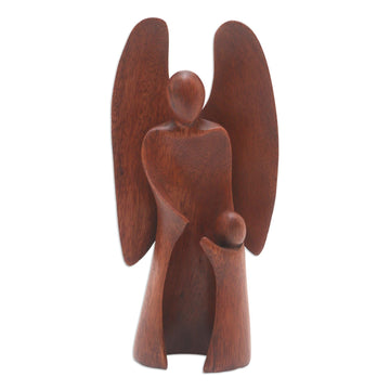 Angel Themed Wood Sculpture - Fairy Mother