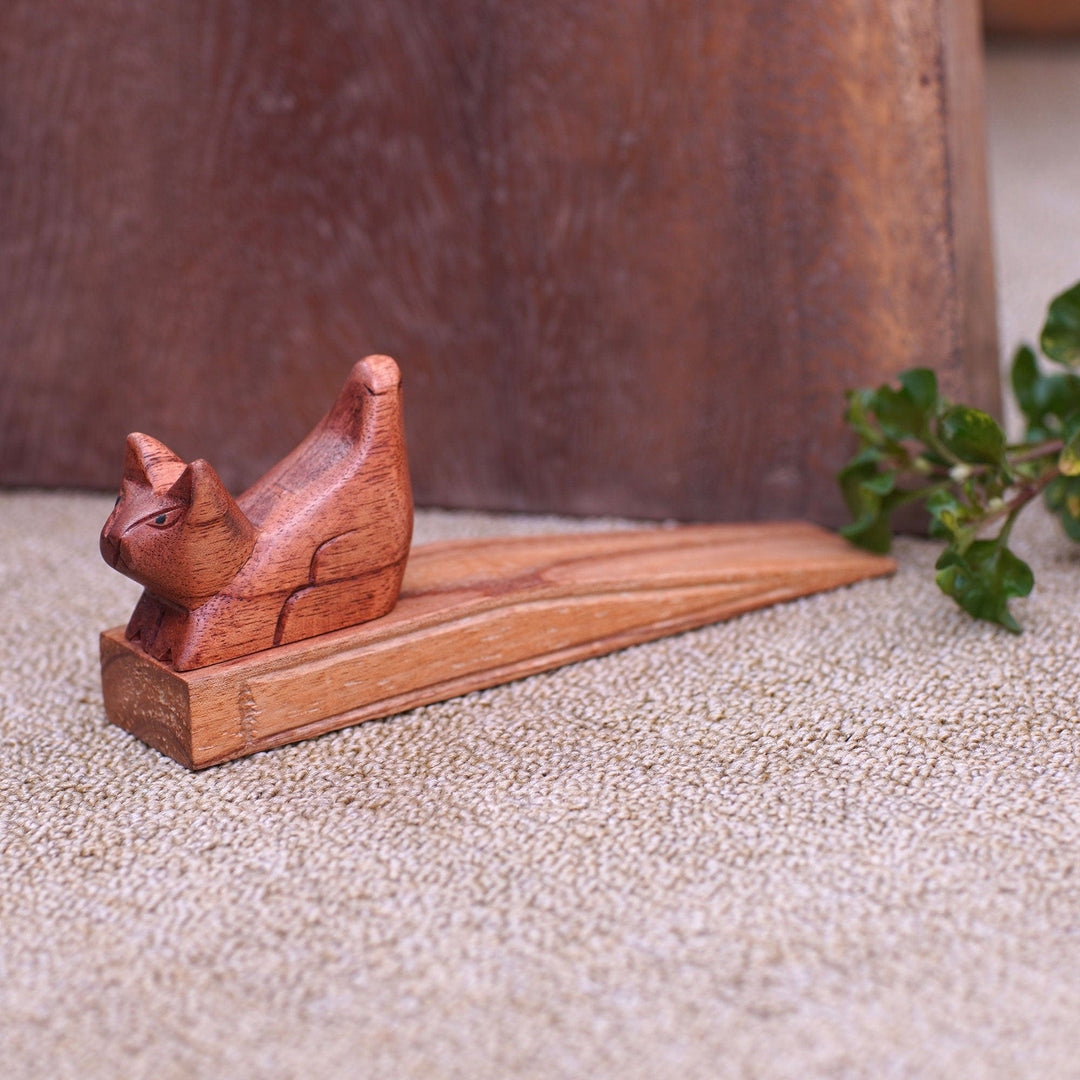 Cat Doorstop - Ready to Pounce