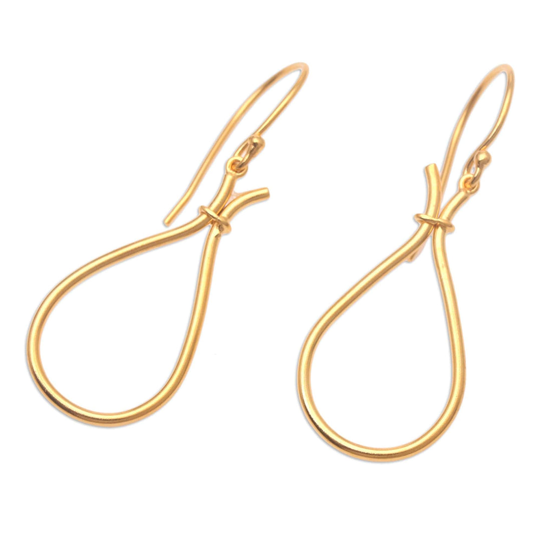 Dangle Earrings in 18k Gold Plated Brass - Start to Finish