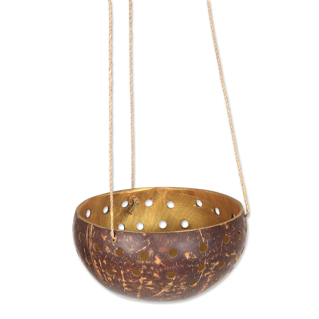 Coconut Shell Hanging Planter - Well Drained