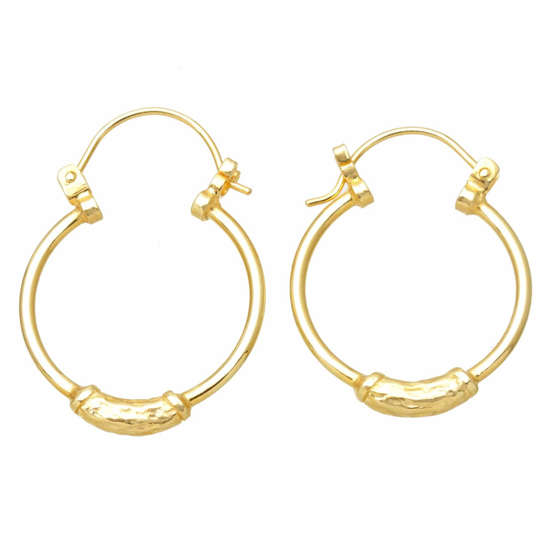 18k Gold-Plated Hoop Earrings - Humble Desire