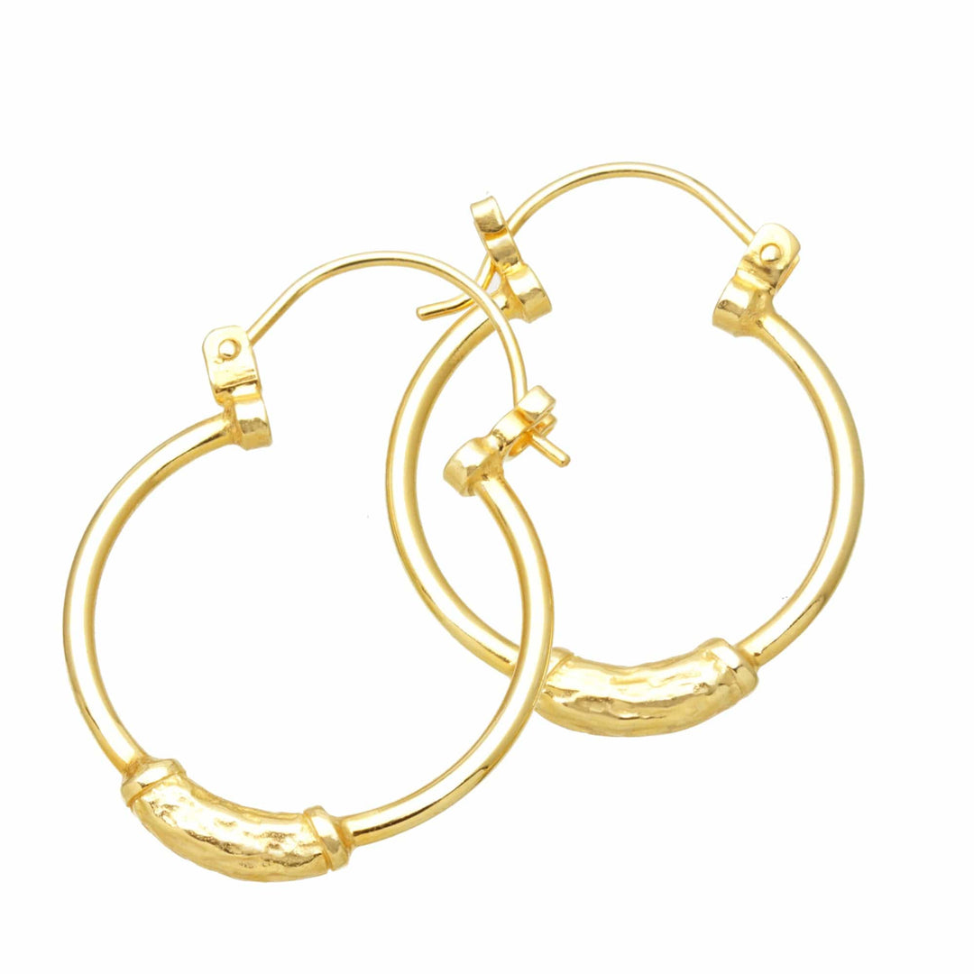 18k Gold-Plated Hoop Earrings - Humble Desire