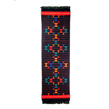 Handwoven Cotton Runner Table Linen - Colorful Constellations