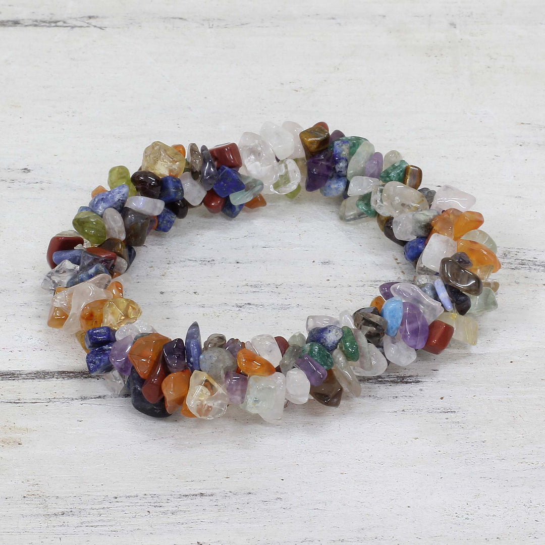 Natural Multigems Bracelet Jewelry - Rainbow Gems