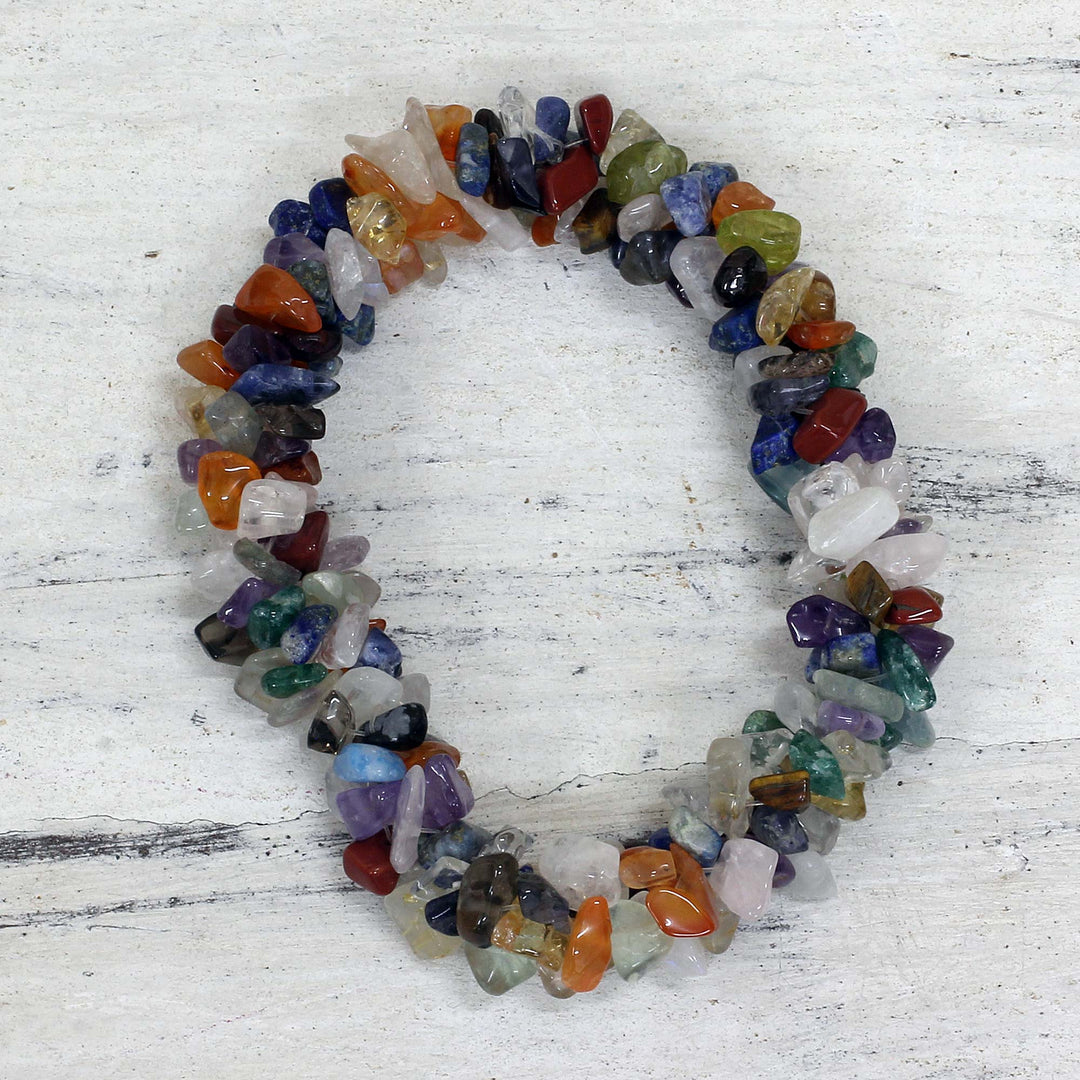 Natural Multigems Bracelet Jewelry - Rainbow Gems