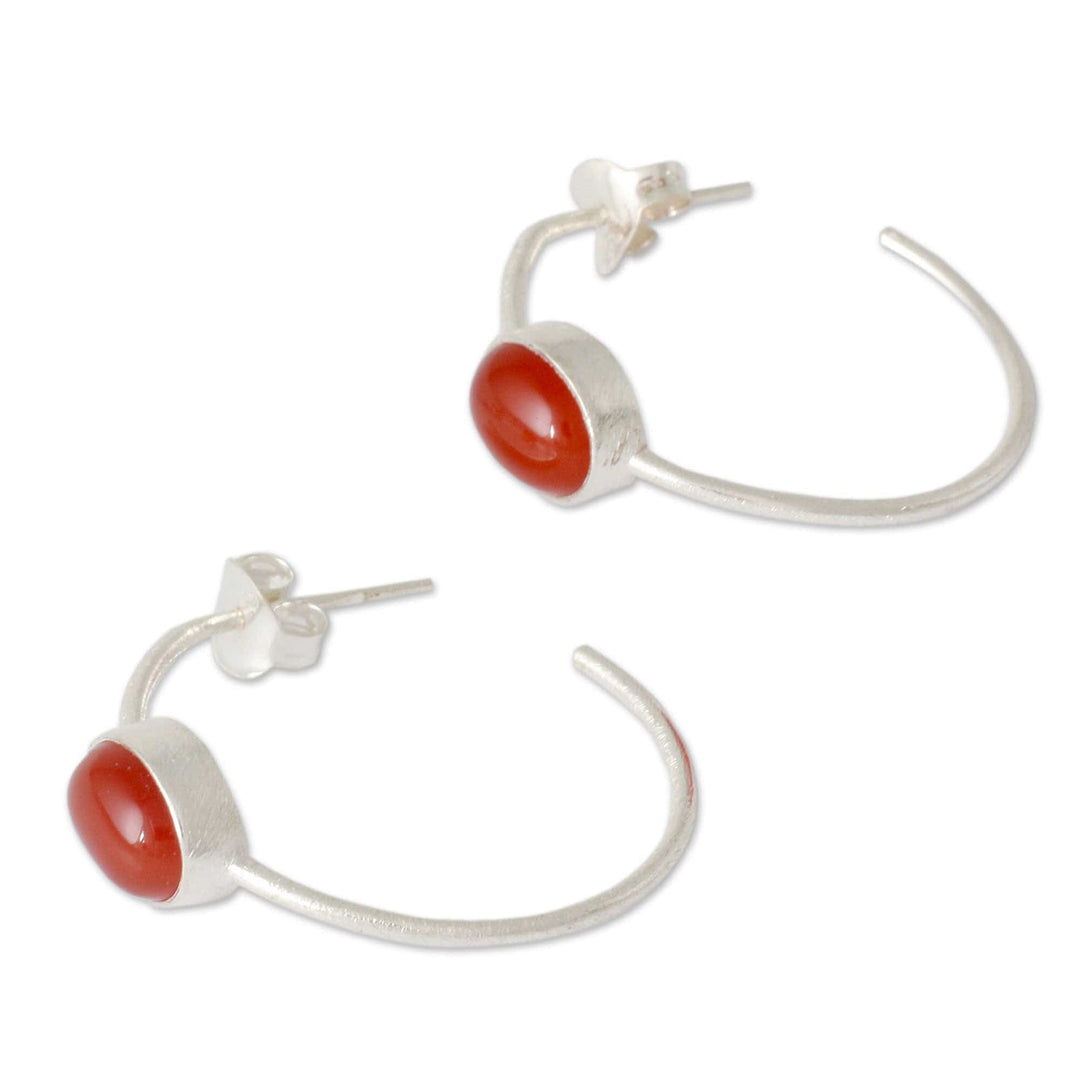 Red Onyx Earrings - Sky Loop