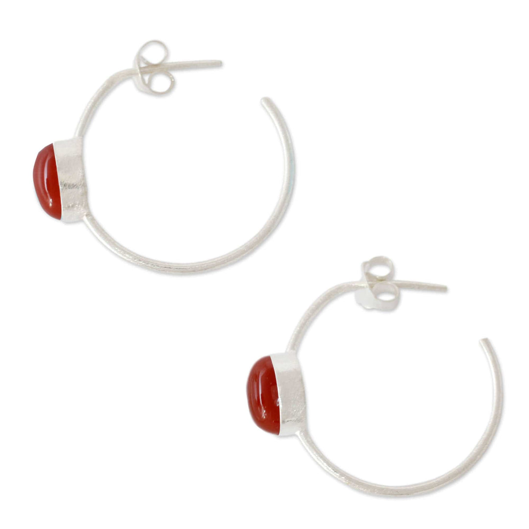 Red Onyx Earrings - Sky Loop