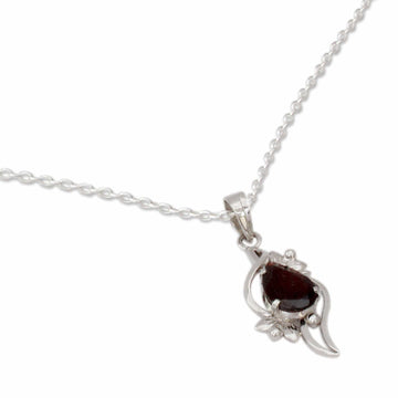 Garnet Pendant Necklace - Scarlet Grace