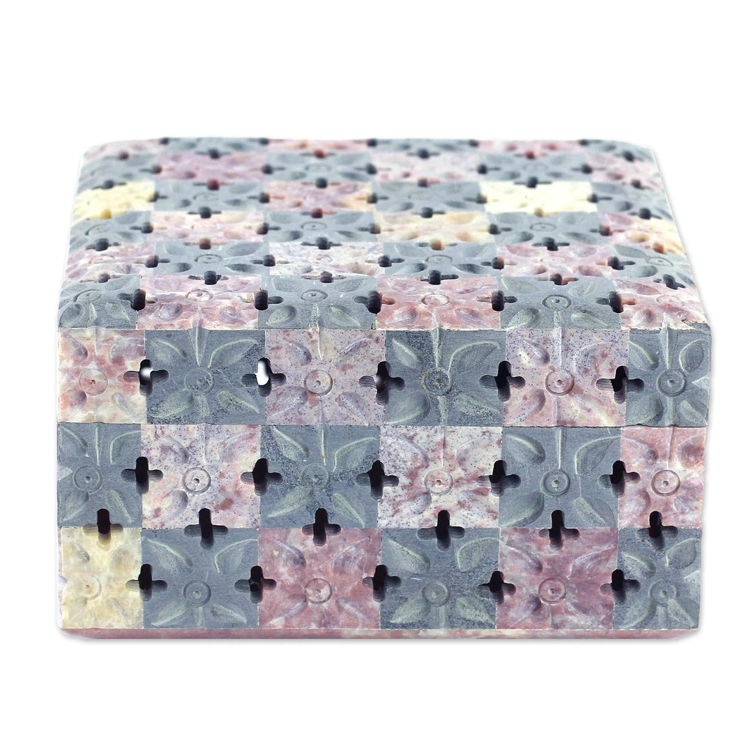 Soapstone box - Patchwork Garden