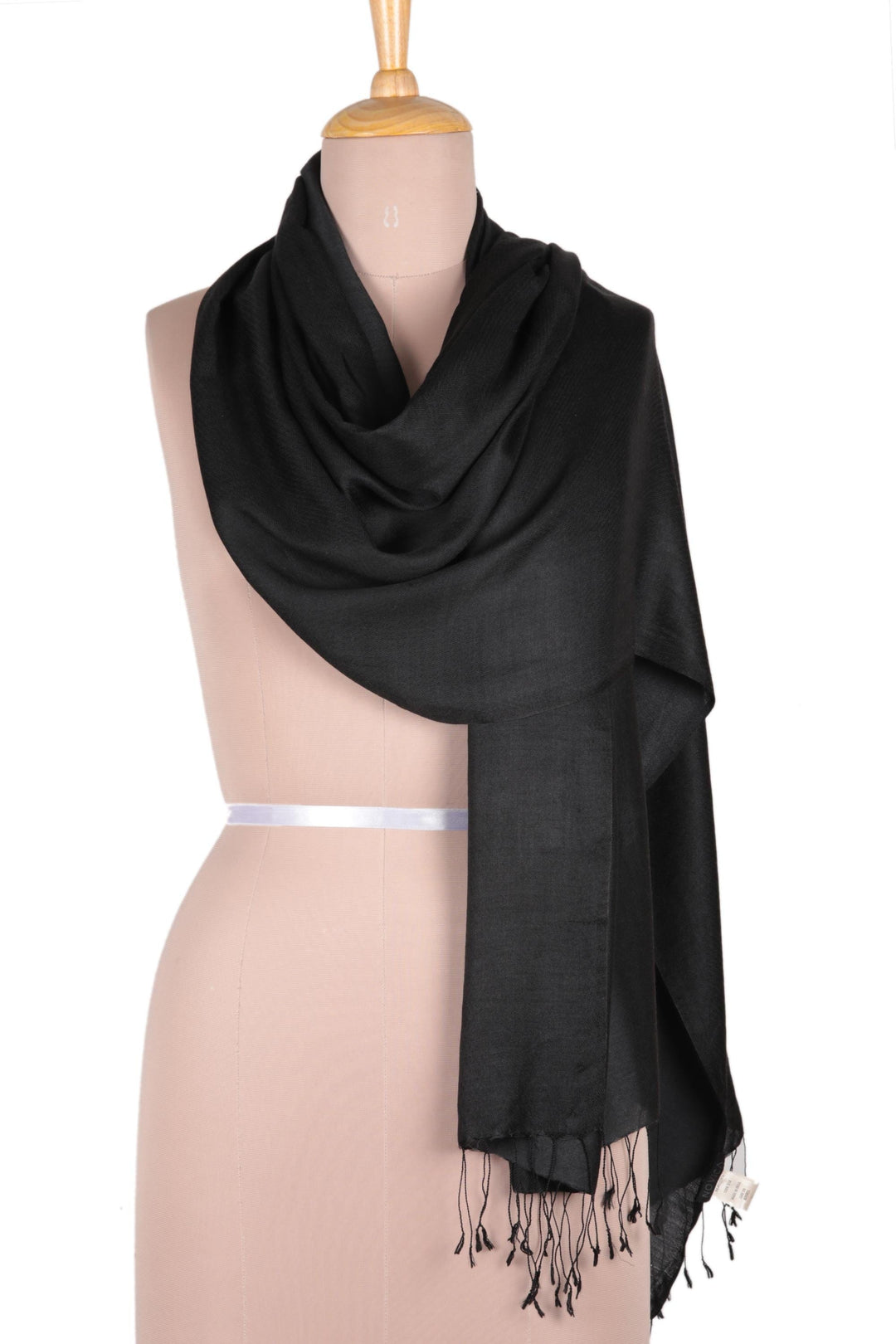 Indian Silk Shawl Wrap - Onyx Nights