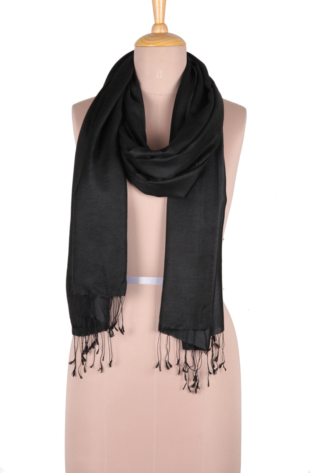 Indian Silk Shawl Wrap - Onyx Nights