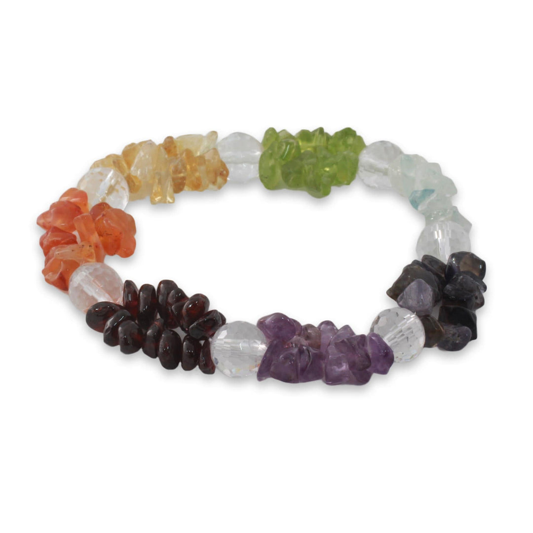 Stretch Gemstone Chakra Bracelet - Peaceful Friendship