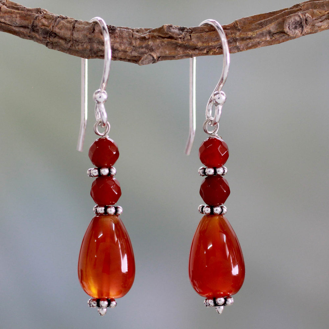Carnelian Earrings - Vibrant Jaipur