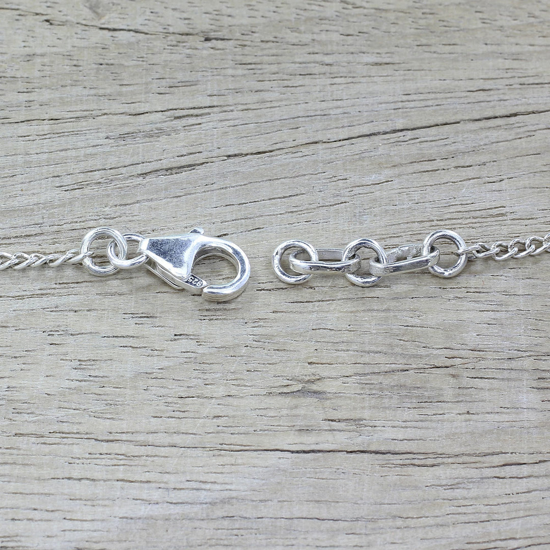 Hand Made Citrine Turquoise Pendant Necklace - Seashore Radiance