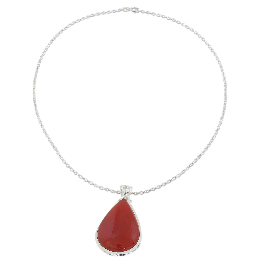 Carnelian Drop of Sunshine Pendant - Drop of Sunshine