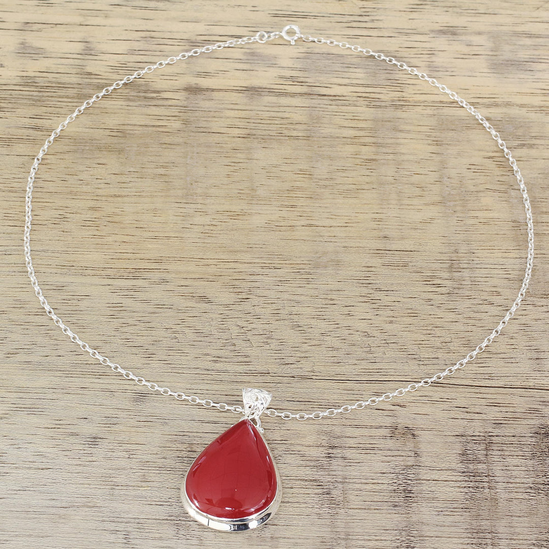 Carnelian Drop of Sunshine Pendant - Drop of Sunshine