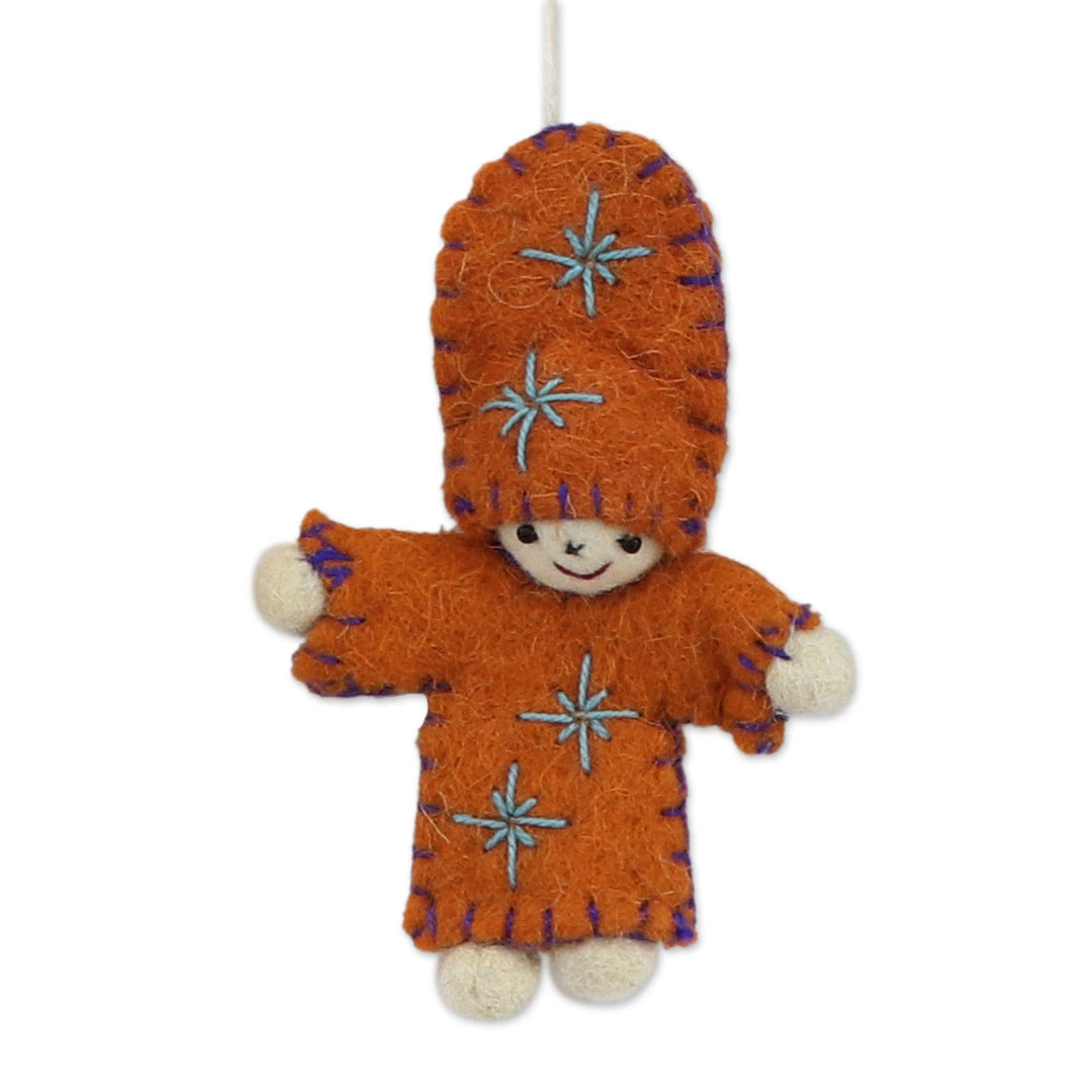 Wool Ornaments - Set of 6 - Dancing Dolls