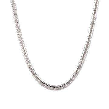 Sterling Silver Omega Chain Necklace from India - Omega Appeal