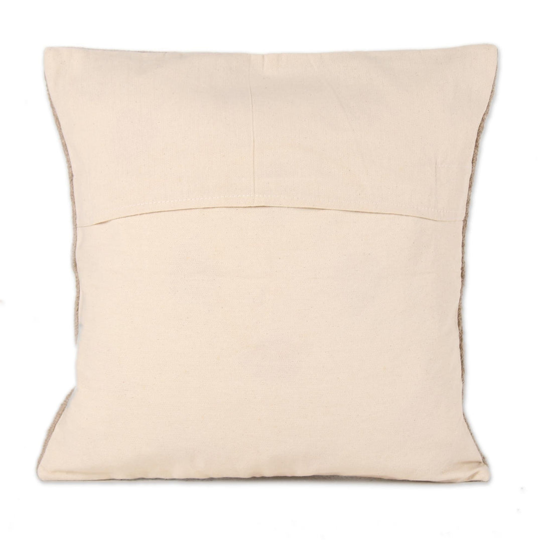 Black Tree Embroidered Cotton Cushion Covers (Pair) - Cheery Tree