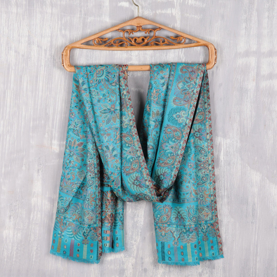 Turquoise Paisley Garden