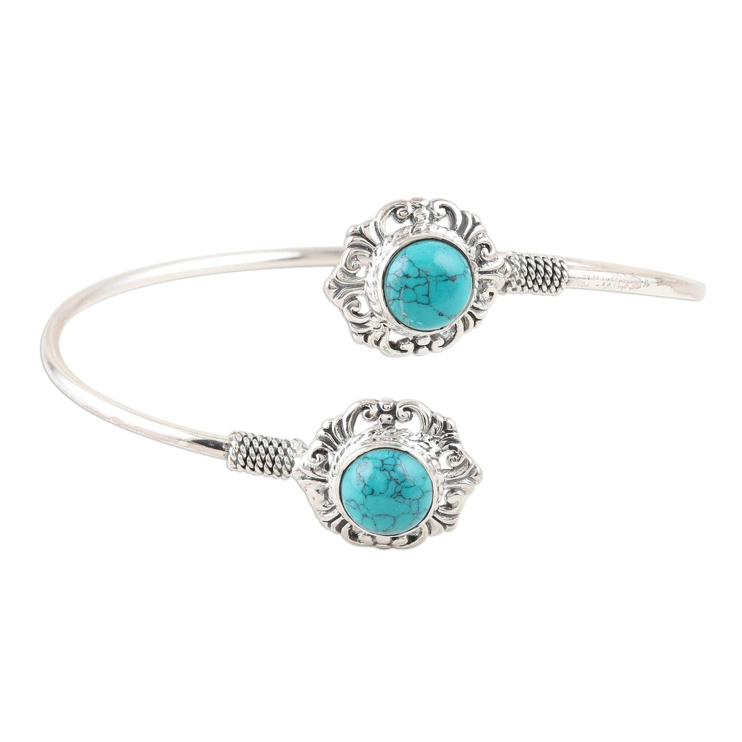 Sterling Silver Cuff Bracelet from India - Agra Alignment