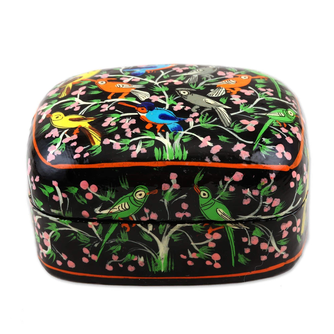 Wood Decorative Box - Chirping Birds