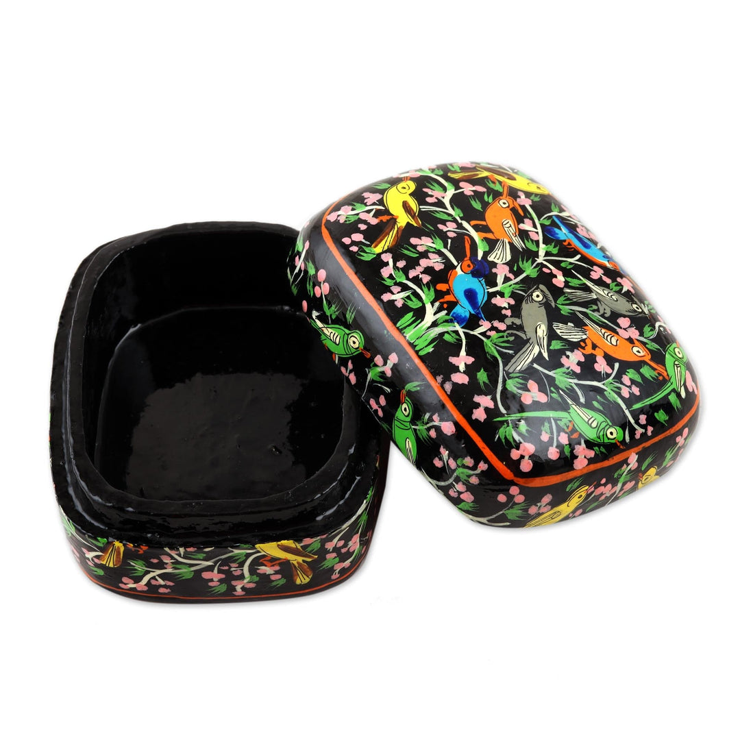 Wood Decorative Box - Chirping Birds