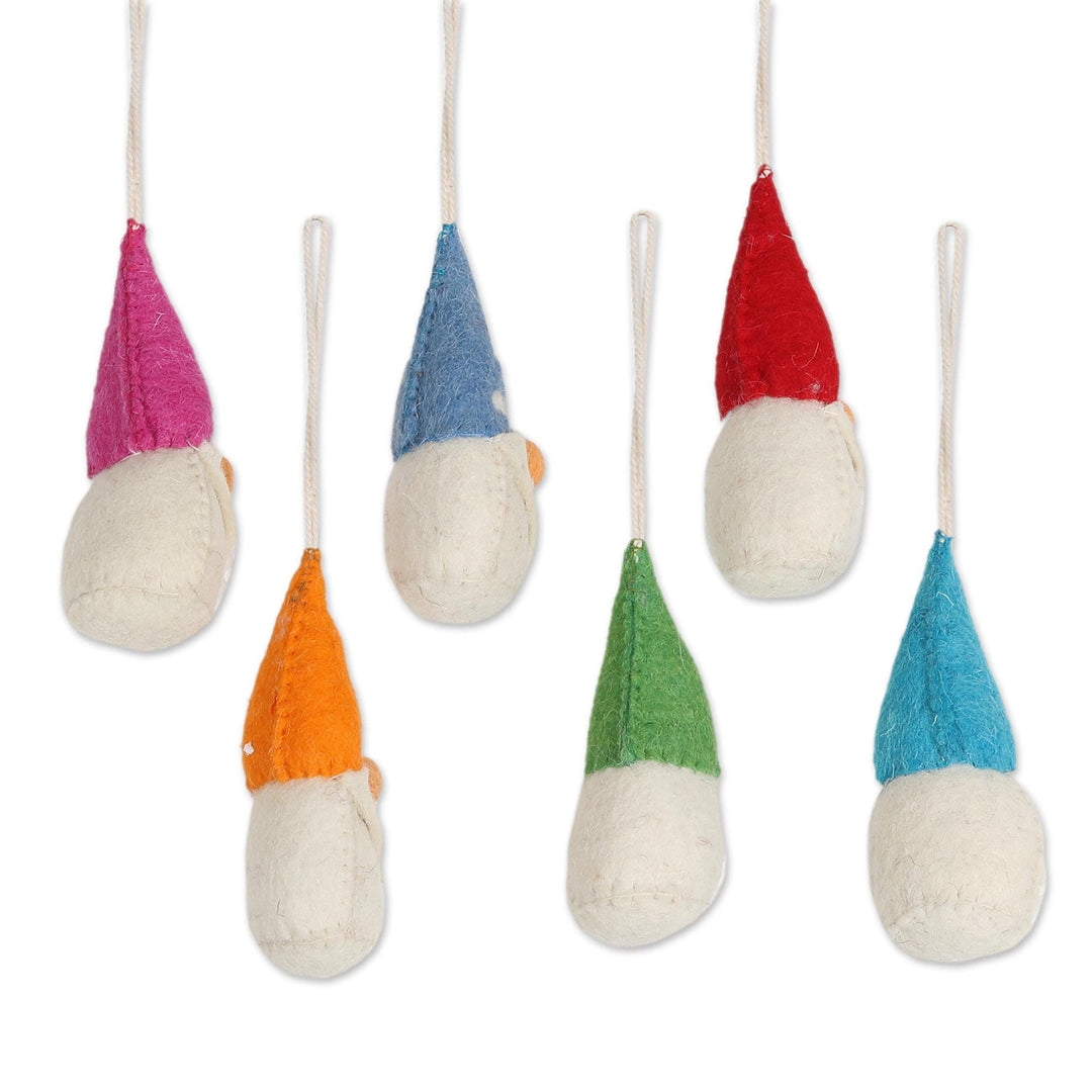 Wool Ornaments - Set of 6 - Ebullient Elves