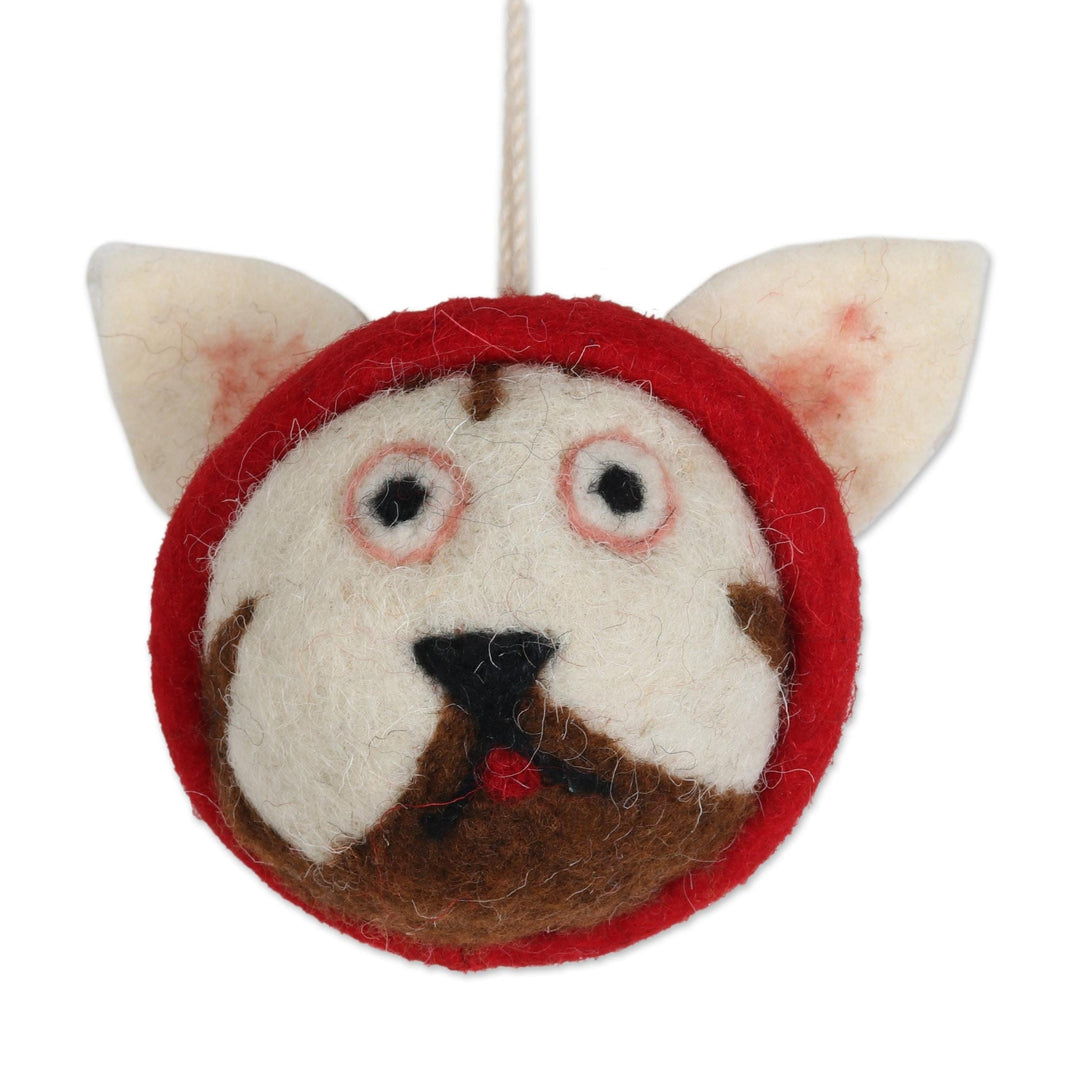 Wool Ornaments -Set of 5 - Meow-y Christmas