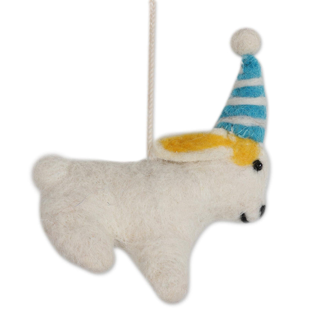 Wool Ornaments - Set of 6 - Snow Pups