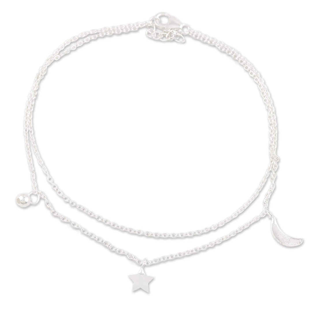 Sterling Silver Celestial Anklet - Celestial Union